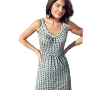BODEN Womens Driftwood Sienna Sleeveless Jersey Dress Size 4L Soft Cotton Blend.